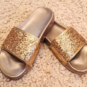 Rose Gold sparkling slip-on